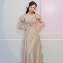 돌잔치 엄마 결혼식 약혼식 슬링 이브닝 드레스 스커트 라이트 럭셔리 하이 엔드 들러리 라이