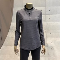데일리스트 by 인디안 슬림한 실루옛 폴리혼방 져지 소재 넥 주름 배색 밴드형 티셔츠 MDGALXWA136 06