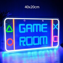 네온사인 나래바 아이방 가게 인테리어 게임 장식 네온 사인 led 네온 빛 벽 로그인 침실 장식 밤 램프 홈 파티 휴일 장식 크리스마스 선물, 게임방