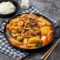 매콤한 곱도리탕 닭도리탕 국내산 뼈 순살 2-3인분 1kg 간편조리 캠핑요리 닭볶음탕밀키트 한식 국물요리 집들이 술안주밀키트 맛집택배 대구맛집 한우 대창 곱창 매운맛 보통맛, 곱도리탕 순살2-3인분 보통맛