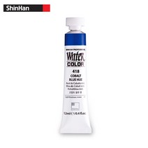 신한/전문가용수채물감 낱색 12ml/1갑 6입, 401_WHITE, 1