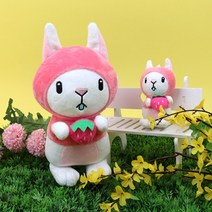 토이웍스 KC정품 딸기바니 토끼 모찌인형 2종, 딸기바니 25cm