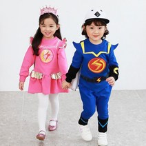 EBS정품 번개맨 불빛 상하복 번개걸 불빛 원피스 불빛 MJ