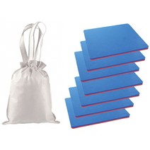 (디머스) 운동회 단체게임 사각딱지 색뒤집기판 보관주머니포함 (7개입 25cm)