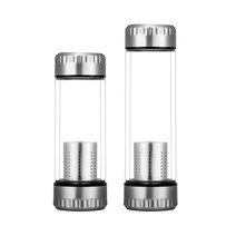 연수기 유리제 고 ph 여과 물병 - 알칼리성 항산화 물 특수 디자인, 600ml
