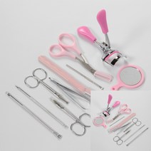 10종 눈썹 미용 세트 눈썹스탬프 남성눈썹 인중털제모 눈썹다듬기 눈썹틀 눈썹연필 눈썹정리칼 눈썹정리도구 여