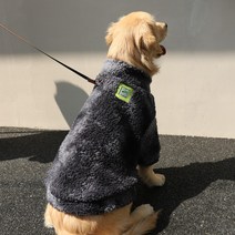 개타고니아 웰시코기옷 강아지 털옷 대형견 중형견 후리스 뽀글이, B.블랙 + 6XL(34-39kg)