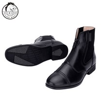 승마 부츠 롱부츠 jodhpur 가죽 라이딩 가죽 ykk 지퍼 미끄럼 방지 편안한 슈즈, 40