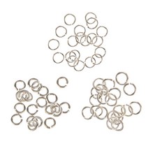 GHSHOP 60pcs 스털링 실버 점프 반지 분할 DIY 쥬얼리 연결 반지 만들기, 3,4,5mm