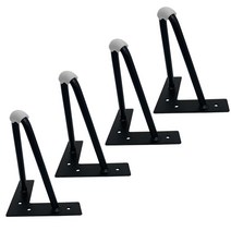 쇼파발A 가구다리 철재 거실장다리 4개, 쇼파발A 150MM 블랙(4개)
