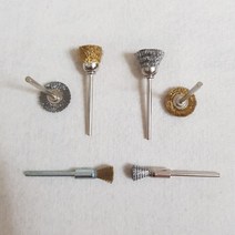 전동 드릴 금형 신주 스텐 핸드 수공구 베이비 미니브러쉬 일자 종 티형 철 녹제거 와이어 브러쉬 마모 돈모, 01.베이비 일자 스텐1개