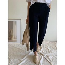 [일루아] 비쥬 앞트임 슬랙스4color