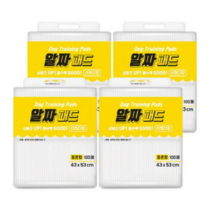 강아지 배변패드 알짜패드 표준형 20g 100매, 4개