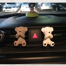 깜찍한 베어 석고방향제, 브라운눈가린베어, 블랙체리