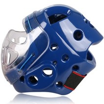 복싱 킥복싱 권투 격투기 스파링 헤드기어 머리 보호대 안면보호헤드기어 90, M, 파란색