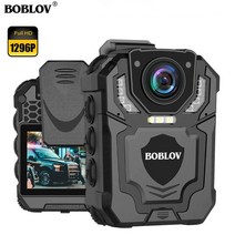 BOBLOV T5 경찰 바디캠 FHD1296P 나이트비전 IP65방수 와이드앵글 모션감지 캠코더, 바디캠 단품