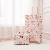 여행 기내 하드 캐리어 미니 소형 여행 연예인 세트 레트로 빈티지 가죽 롤링