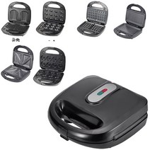 쿠키건 프레스 몰드 가정용 6 in1 옵션 베이킹 팬 다기능 전기 와플 메이커 도넛 샌드위치 기계 호두 케이크 오븐 토스터 그릴, 에게