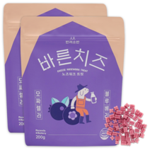 반려소반 강아지 바른치즈 노즈워크 트릿 200g, 2개, 모짜렐라 + 블루베리 혼합맛