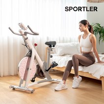 스포틀러 스핀바이크 마그네틱 209A 실내 자전거 스피닝 유산소 운동 가정용 기구 하체, 블랙