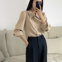 수키 어깨 퍼프 블라우스 1091352