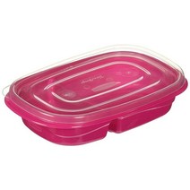 Rubbermaid TakeAlongs 스낵 식품 보관 용기 1.2컵 다양한 색상 3개입, 1.2 Cup, 1개