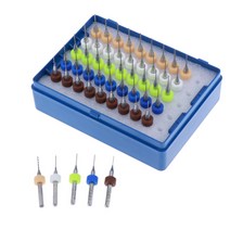 50pcs 0.5~0.9mm PCB 인쇄 회로 기판 카바이드 CNC 미니 마이크로 드릴 비트 도구, 무작위, 텅스텐 스틸