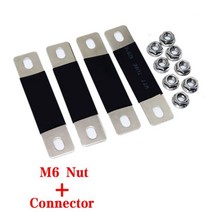 1-4pcs EVE 280AH 310Ah 320Ah M6 구리 버스 바 커넥터 배터리 M6 나사 커넥터 배터리 LiFePO4 CATL 3.2V Lifepo4 배터리, 4pcs - M6 nut