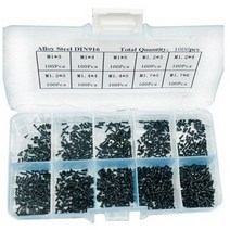 마이크로볼트 M1 / M1.2 / M1.4 / M1.7 DIN 916 스크류피스, 1세트
