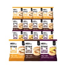 허닭 닭가슴살 함박스테이크 3종 혼합(오리지널8팩+퐁듀치즈8팩+고구마8팩), 100g, 15팩