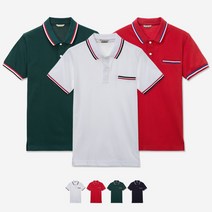 비쥬얼몰 드라이쿨 삼선 반팔 카라티 (4색 S~XXL) 티셔츠
