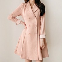[드레스날다] 분위기여신 쓰리버튼 플레어 원피스(ops1021)