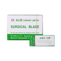 메스날 (Surgical Blade) 15호 100개입 일회용 메스, 처피 본상품선택