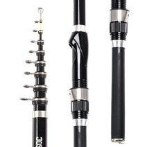미니 낚시대 Telescopic Rock-낚시대 스피닝 플라이 카본 파이버 페스카 3M 2.7M 2.4M 2.1M 1.8M 1.5M 여행용 미니 릴 시트, 3.0 m, BLACK