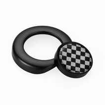 핑거 보드 자전거 자동차 스타일링 인테리어 점화 시작 버튼 스티커 미니 쿠퍼 컨트리맨 클럽맨 R55 액세, 03 Checker Black