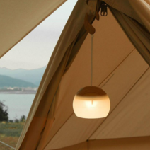 감성 캠핑 랜턴 LED 충전식 무드등 빈티지 레트로, 베이지