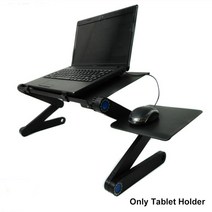 높이조절책상 높낮이조절 스탠딩 책상 Home Office Laptop Stand 360 Adjustable Desk Black Bed Sofa Prac, 한개옵션0