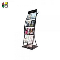 ForU988 삼화 카다로그 스탠드 A4기준 열4단 12L실사 이젤 잡지꽂이 팜플렛꽂이