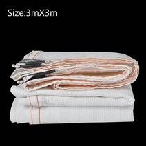 빗물받이 원단 화이트 HDPE 자외선 차단 햇빛 차양 그물 정원 다육 식물 양산 야외 천막 수영장 커, [09] 3x3m
