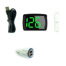 HUD 헤드업디스플레이 자동차 속도계 자동차 HUD 헤드 업 디스플레이 KM/H MPH GPS 디지털 속도계 LED 대, 03 Set 2 KMH, 1개