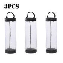 1/2/3pcs 홈 식료품 가방 홀더 벽 스토리지 디스펜서 주방 주최자 나일론 수납 포장 파우치 가방, 3pcs gray