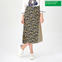 베네통 베네통 절개 레이어드 쉬폰 스커트 BASK01941-YE