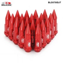 앙카볼트 20PCS Blox 50MM M12x1.5M12x1.25 알루미늄 확장 튜너 휠 림 러그 너트스파이크 포함 TK-BLOX750DJT 35, 빨간색, M12x1.5