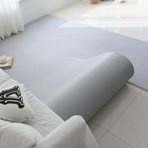 따사룸 PVC 유아 거실 층간소음 놀이방 복도매트 135cm x 100cm 놀이매트, 그레이캔버스