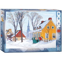 EuroGraphics Hiver Baie-Saint-Paul by Clarence Gagnon 1000-Piece Puzzle