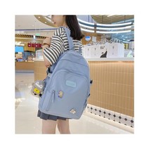 와이케이하우스 ins 학교 가방 하라주쿠 얼짱 간단한 배낭 고등학생 대학생 대학 스타일의 한국어 버전_70059