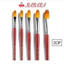 바바라 20F 유화붓 아크릴붓 인조모 필버트붓 낱개 / 옵션선택, 4호