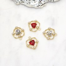 클레이앤데코 두근두근 하트장식, 레드