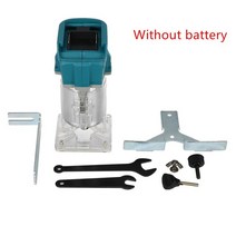 전기식 무선 전동 트리머 목재 핸드 조각 절삭 트리밍 라우터 850W 마키타 18V 배터리 공구 절단기, 01 Brown