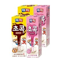 [조한스토어] 제티 초콕 초코렛맛 10T X 2개 + 딸기맛 10T X 2개 (묶음), 1묶음